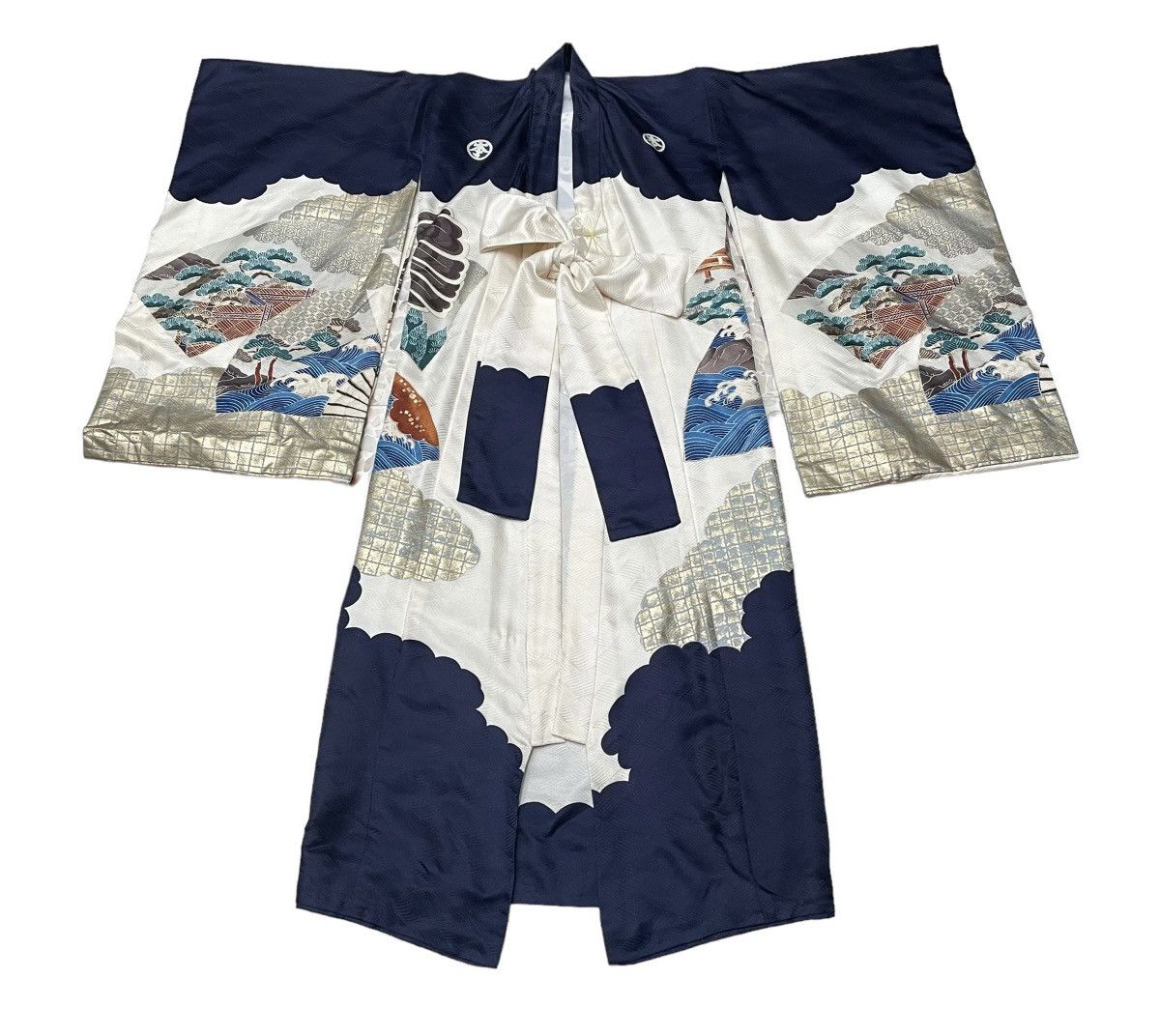 Japanese Brand × Vintage Vintage Japanese Brand Kimono Full Print 1990s Size XS / US 0-2 / IT 36-38 - 1 Thumbnail