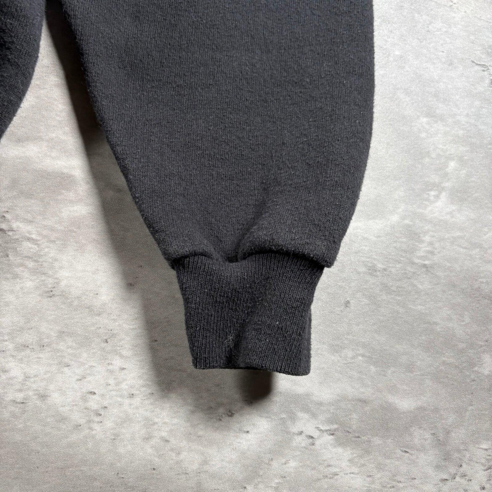 Tultex Vintage 80s black essential blank sweatshirt Size US XL / EU 56 / 4 - 3 Thumbnail