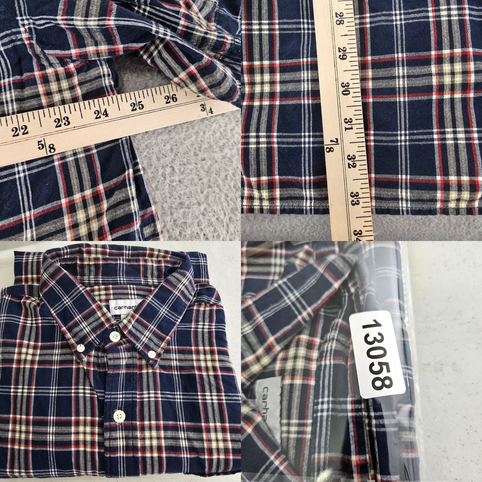Carhartt Carhartt Shirt Mens Extra Large Blue Plaid Regular Fit Workwear Cotton Button Up Size US XL / EU 56 / 4 - 8 Thumbnail