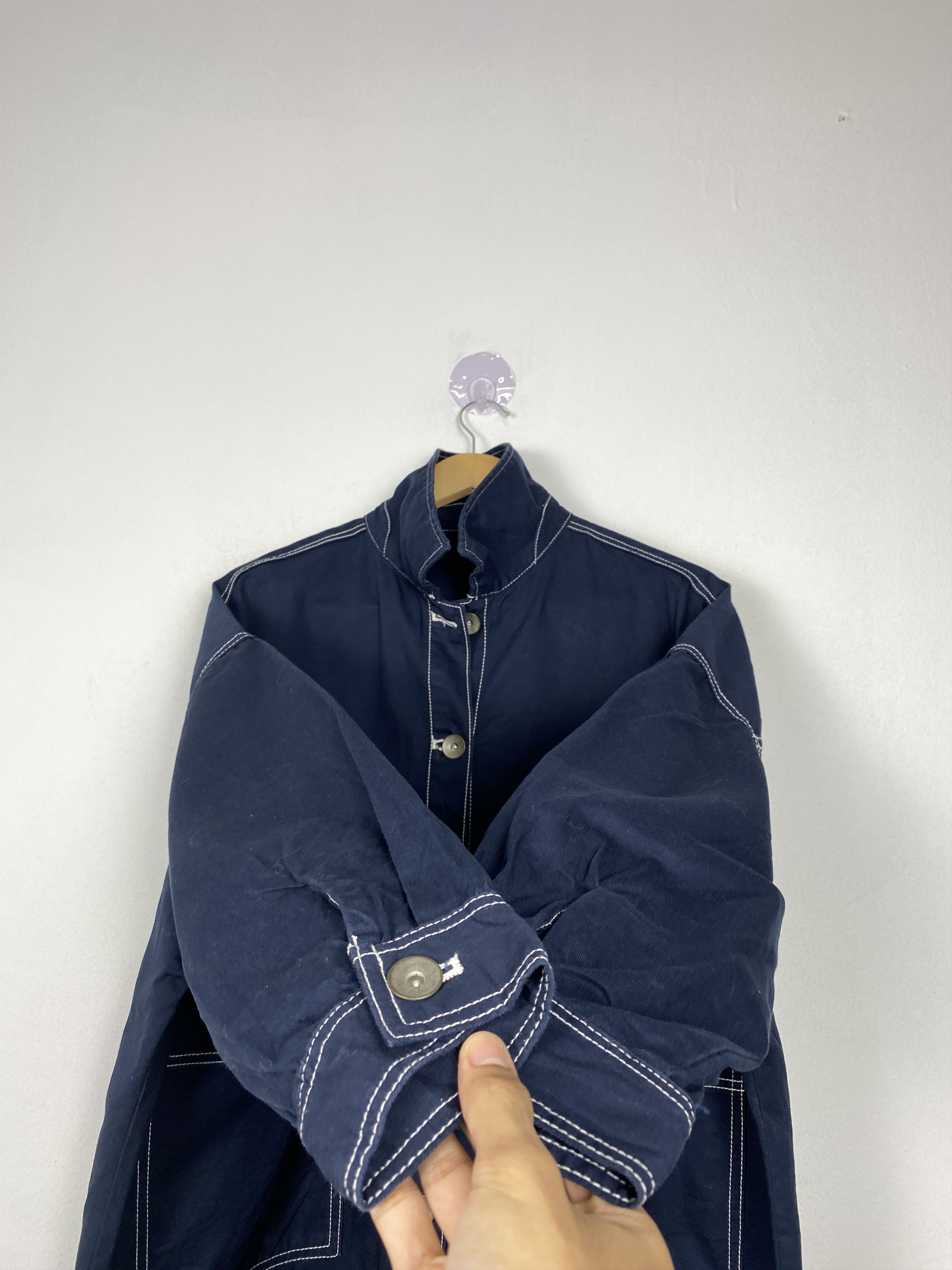 Japanese Brand Vintage Japanese Brand Button Up Long Cotton Jacket Size US M / EU 48-50 / 2 - 5 Thumbnail