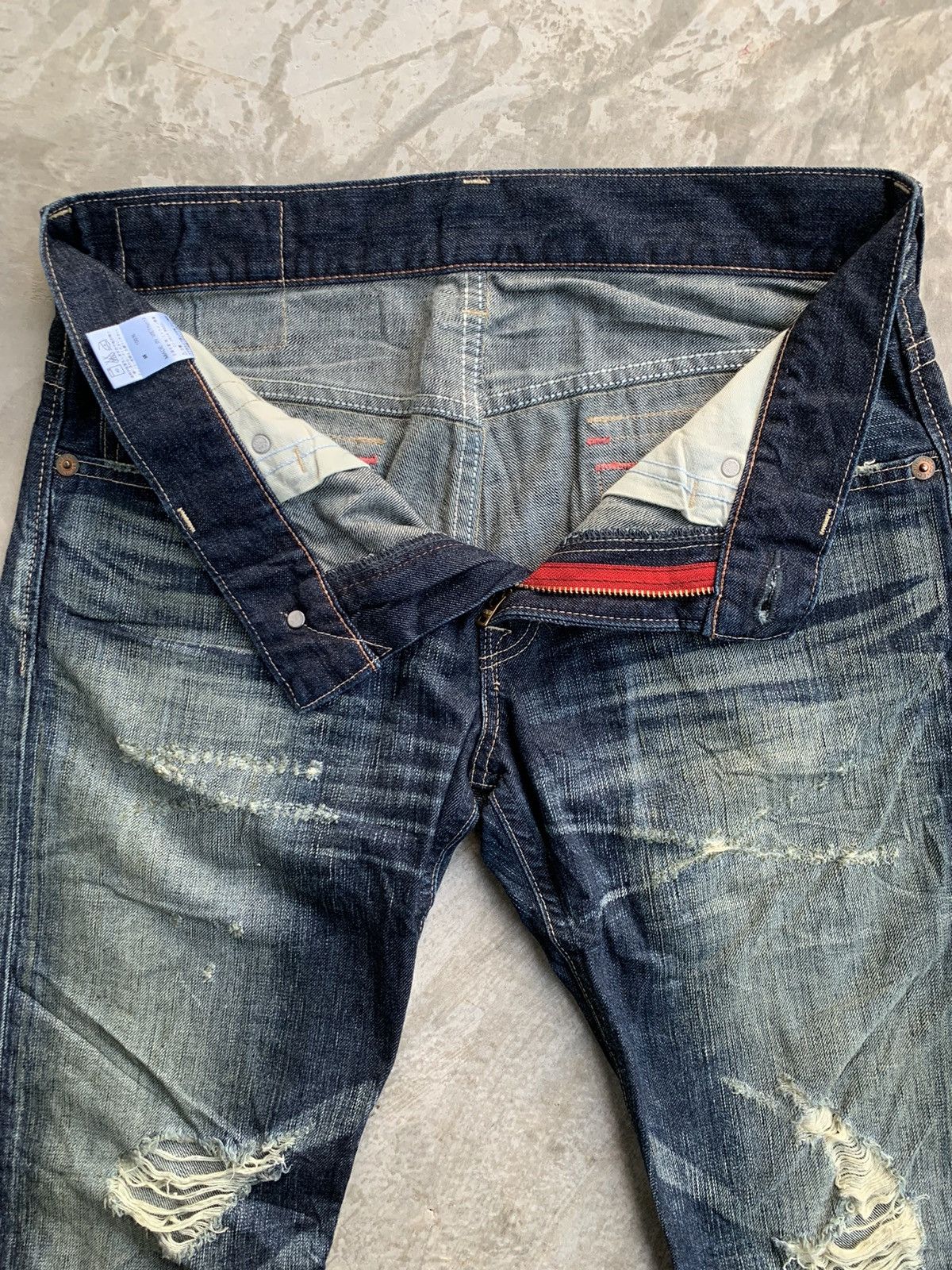 Edwin × Japanese Brand × Vintage Edwin Denim Blue Trip 503 Vintage Size US 34 / EU 50 - 11 Thumbnail