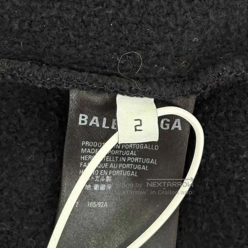 Balenciaga Balenciaga Jelly print logo hooded sweatshirt black Size US M / EU 48-50 / 2 - 5 Thumbnail