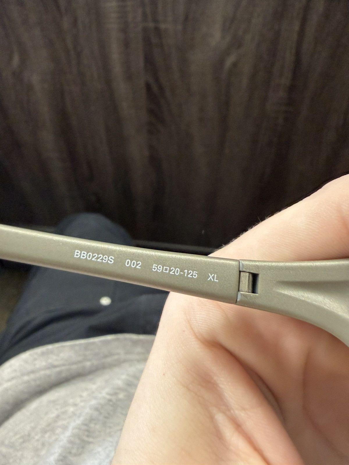 Balenciaga BAT RECTANGLE SUNGLASSES Size ONE SIZE - 5 Thumbnail
