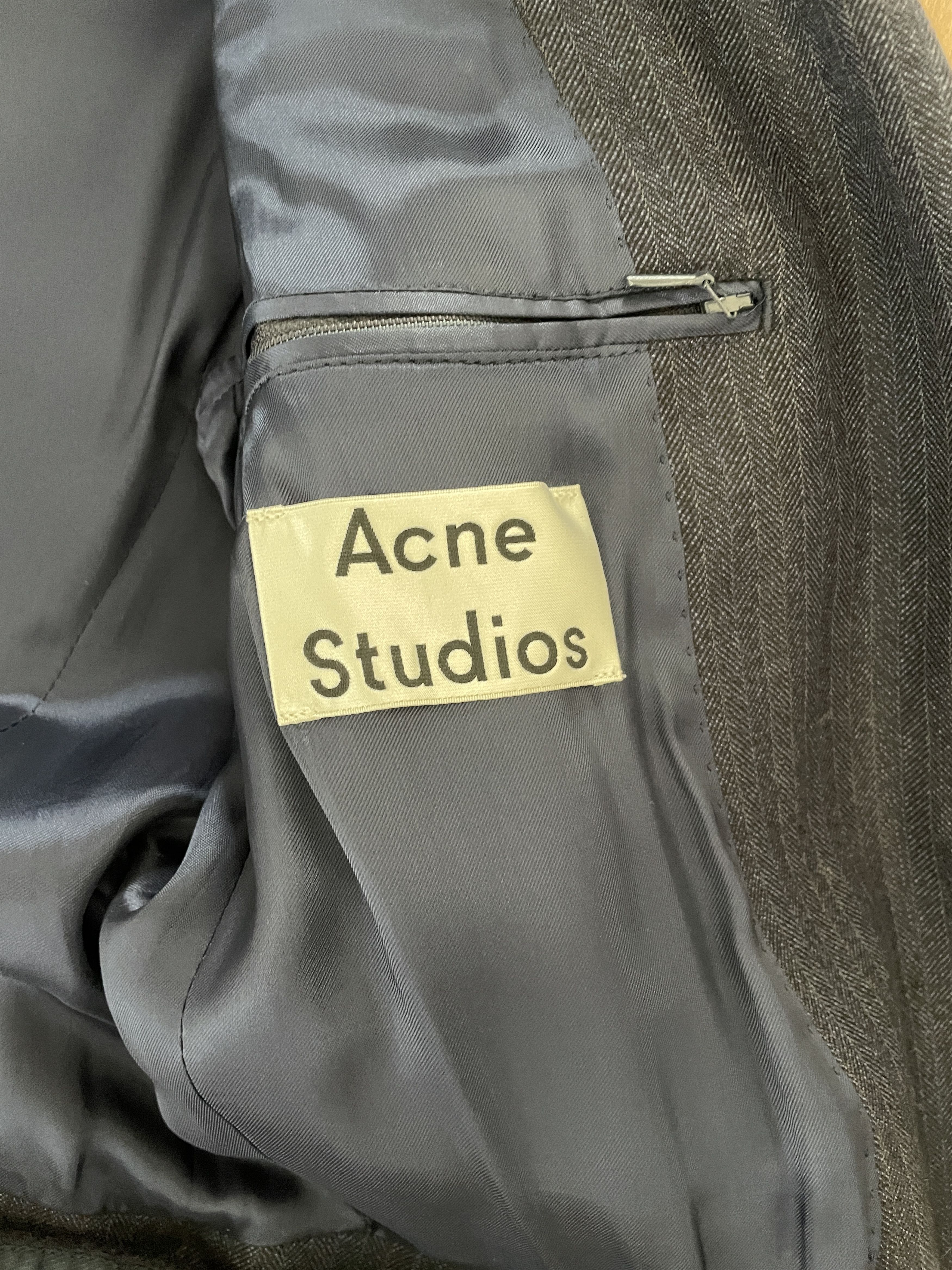 Acne Studios Acne Studios X Moon Lambswool Pinstripe Blazer Size US S / EU 44-46 / 1 - 4 Thumbnail