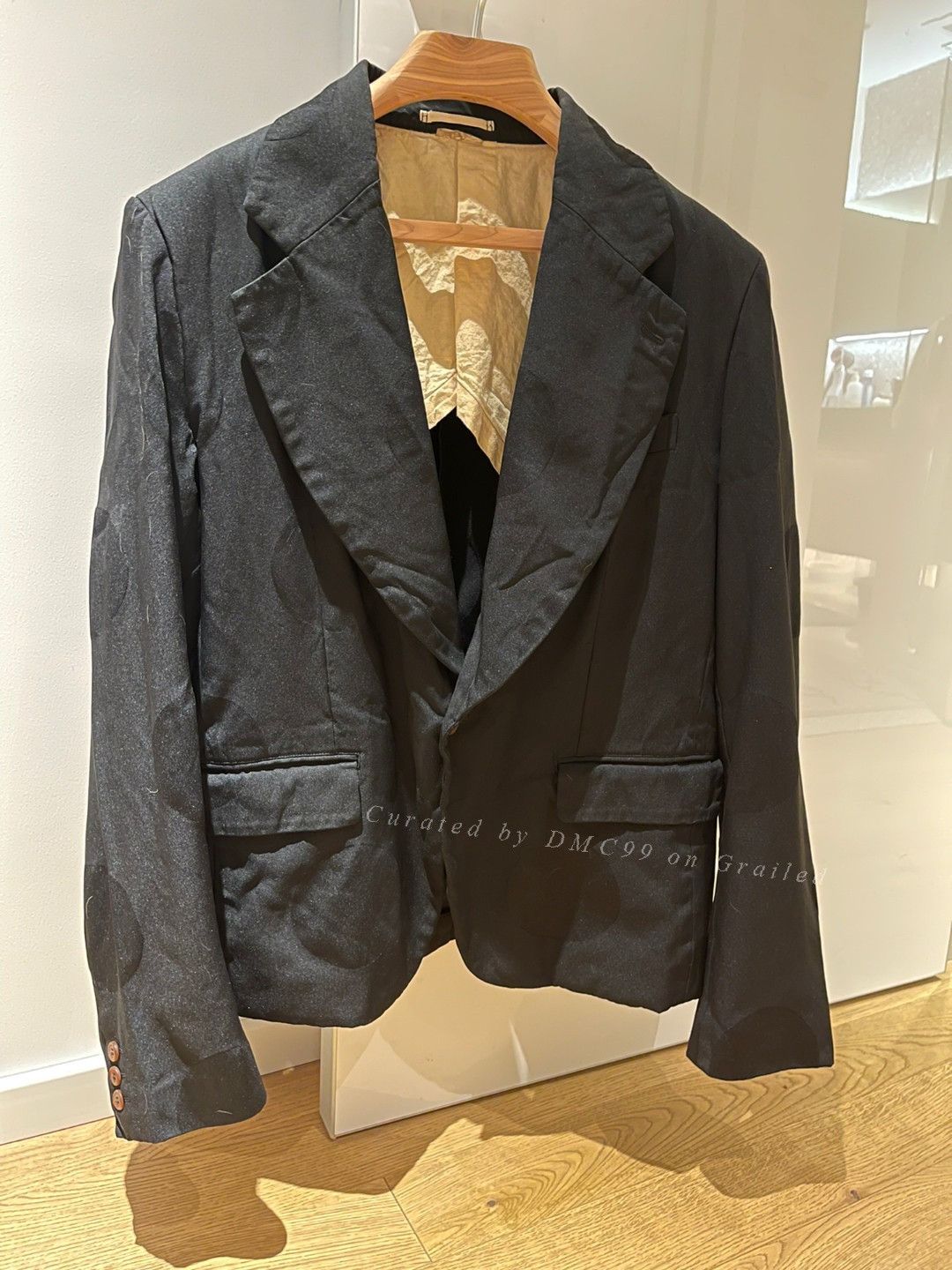 Comme des Garcons Homme Plus Comme des Garcons Homme Plus Polka Dot Crinkled Blazer Size US L / EU 52-54 / 3 - 1 Thumbnail