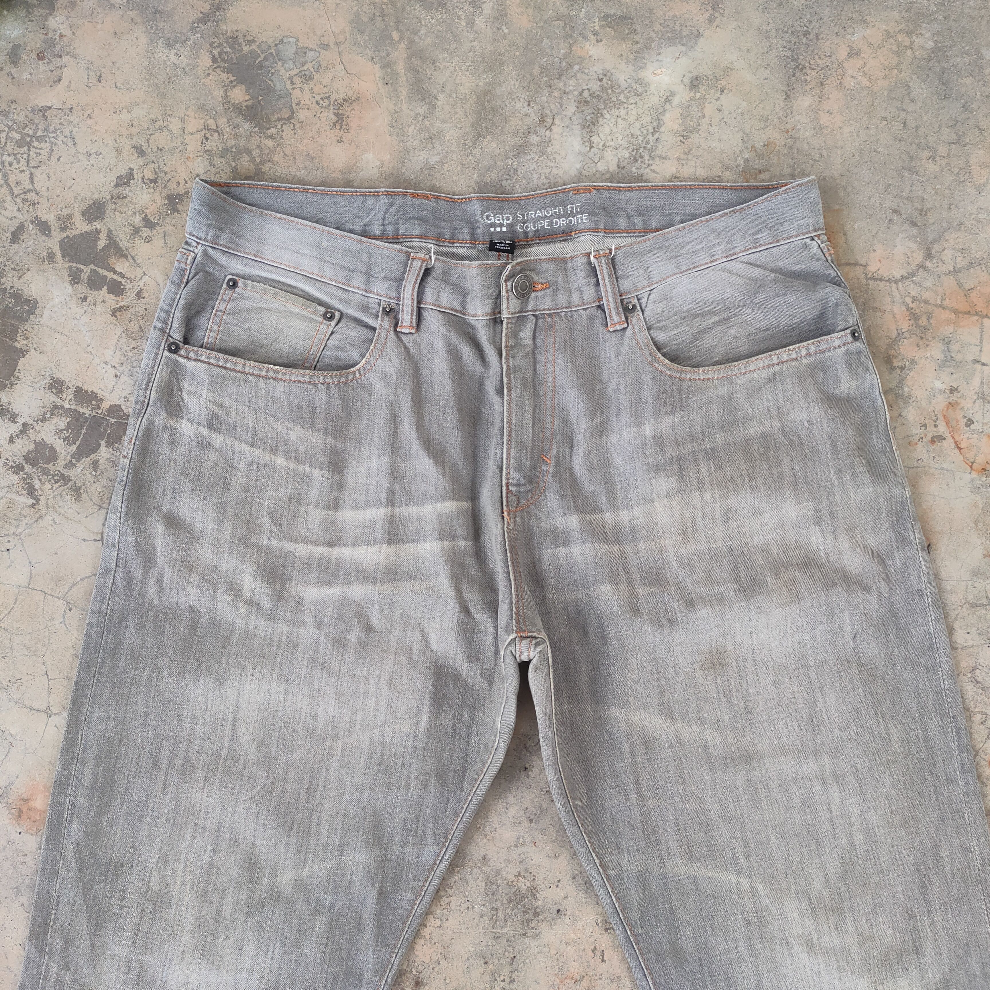 Japanese Brand × Vintage W39 VINTAGE JAPANESE FADED DISTRESSED JEAN PANTS Size US 39 - 3 Thumbnail