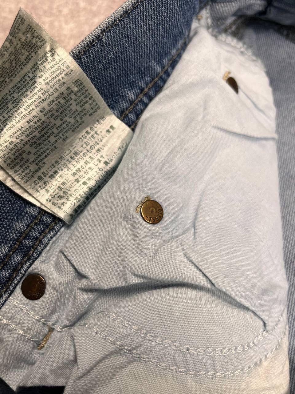 Diesel Vintage Diesel Big Logo Distressed Japanese Denim Pants Y2K Size US 34 / EU 50 - 10 Thumbnail