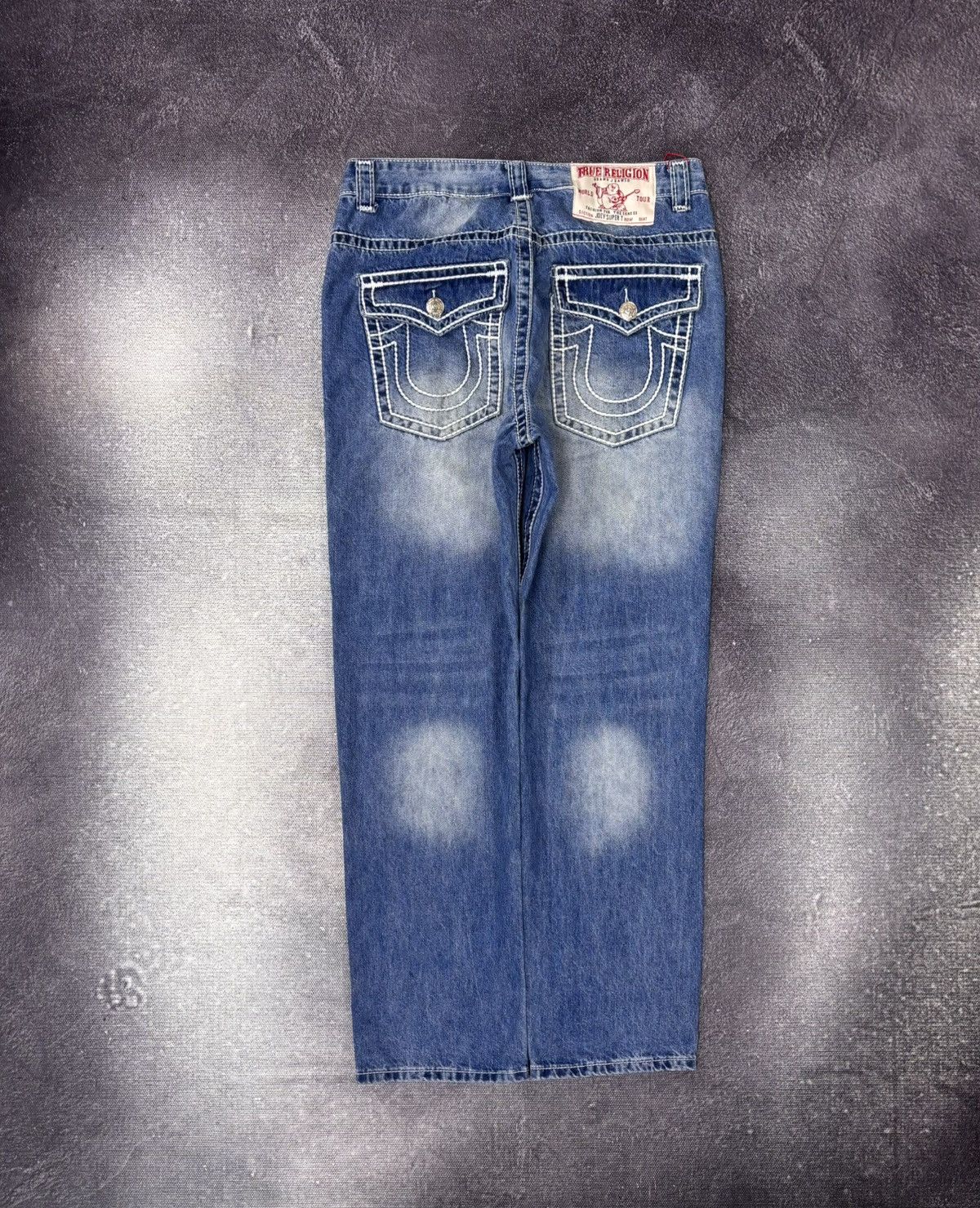 True Religion True Religion NWT Joey Super T Men’s Washed Blue Denim Jeans Size US 36 / EU 52 - 1 Thumbnail