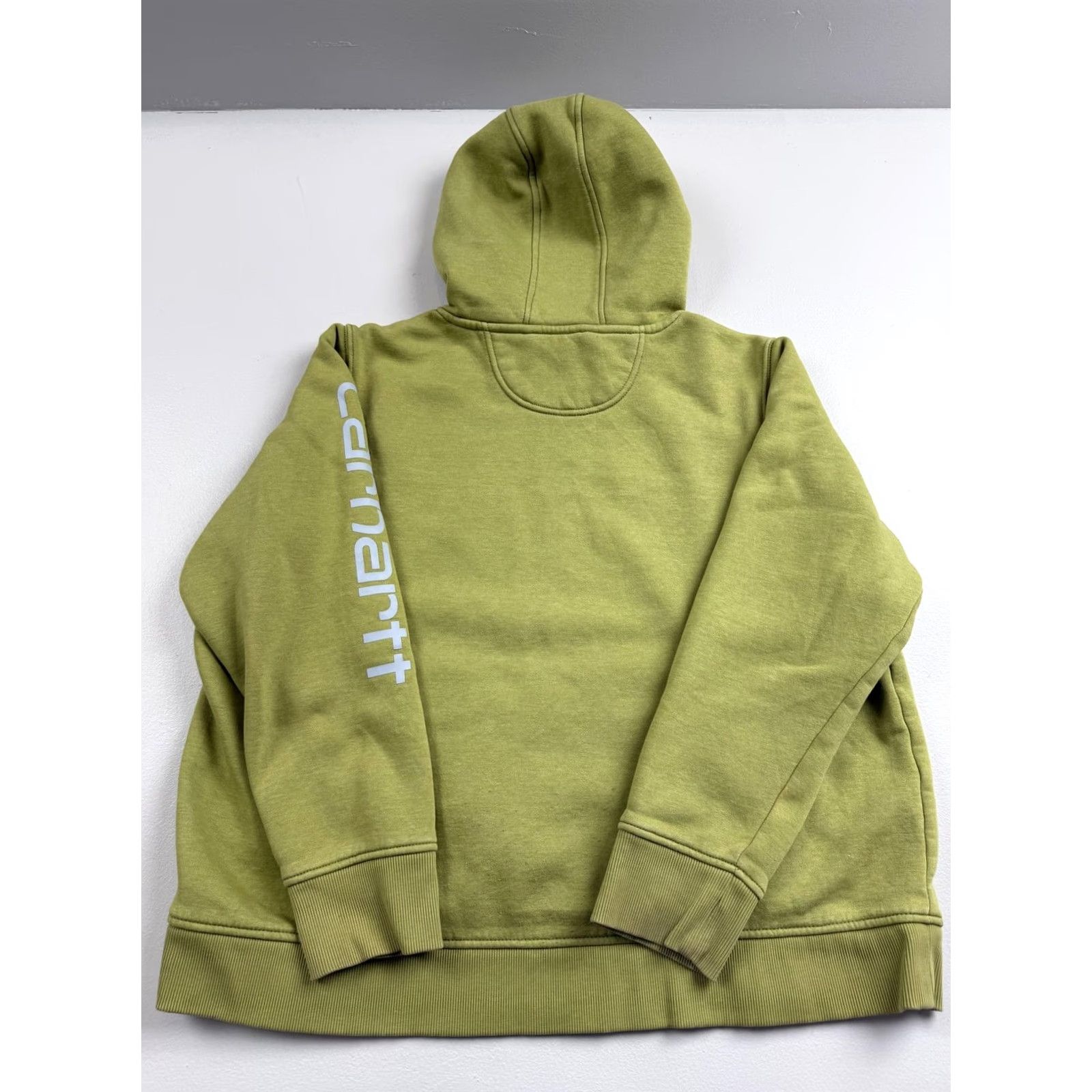 Carhartt Carhartt Hoodie Womens 2X Green Relaxed Fit Pullover Fleece Sweatshirt Logo Size XXL / US 16-18 / IT 52-54 - 2 Thumbnail