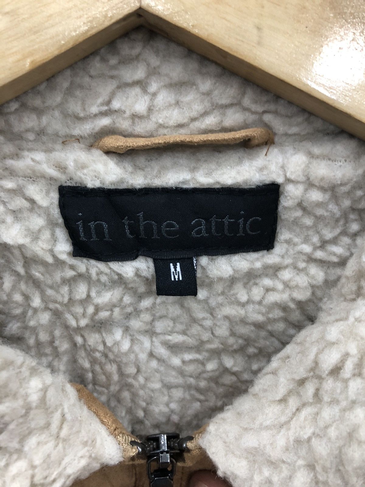 In The Attic In The Attic Suede Sherpa Biker Jacket Size US M / EU 48-50 / 2 - 3 Thumbnail