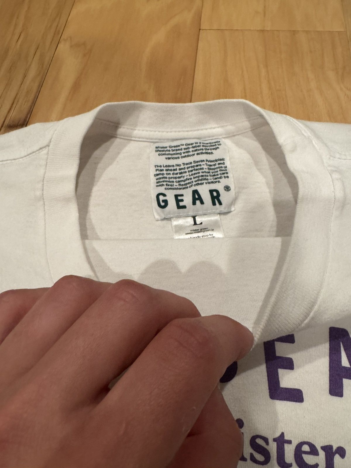Mister Green Mister Green Gear White T-Shirt Size US L / EU 52-54 / 3 - 3 Thumbnail