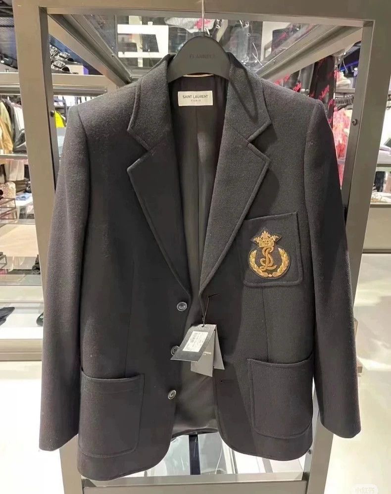 Yves Saint Laurent Saint LaruentWool badge LOGO suit 2502-Nextarrow Size XS / US 0-2 / IT 36-38 - 7 Thumbnail