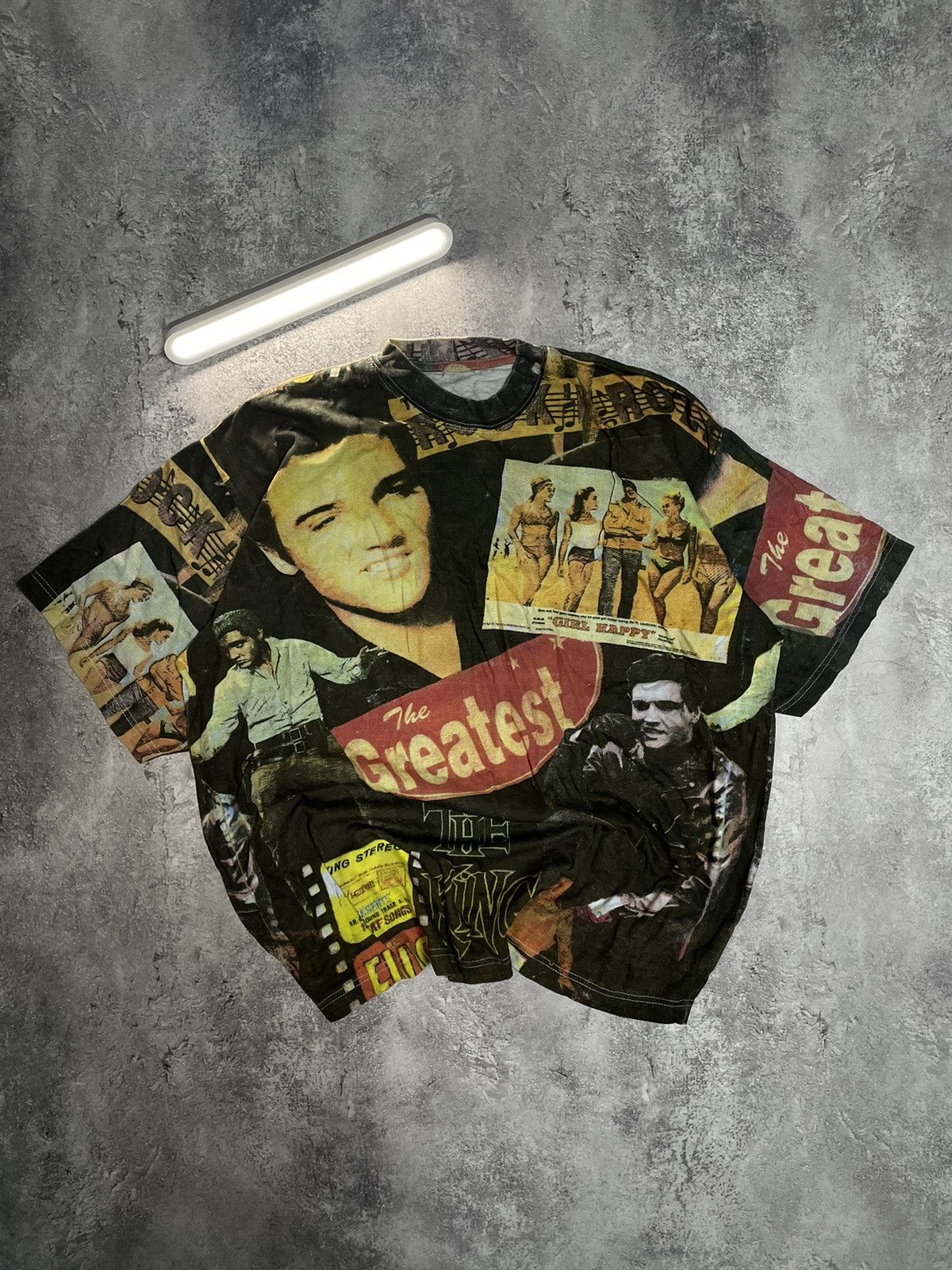 Band Tees Vtg The Smiths x Elvis Presley AOP Band Tee M Size US L / EU 52-54 / 3 - 1 Thumbnail