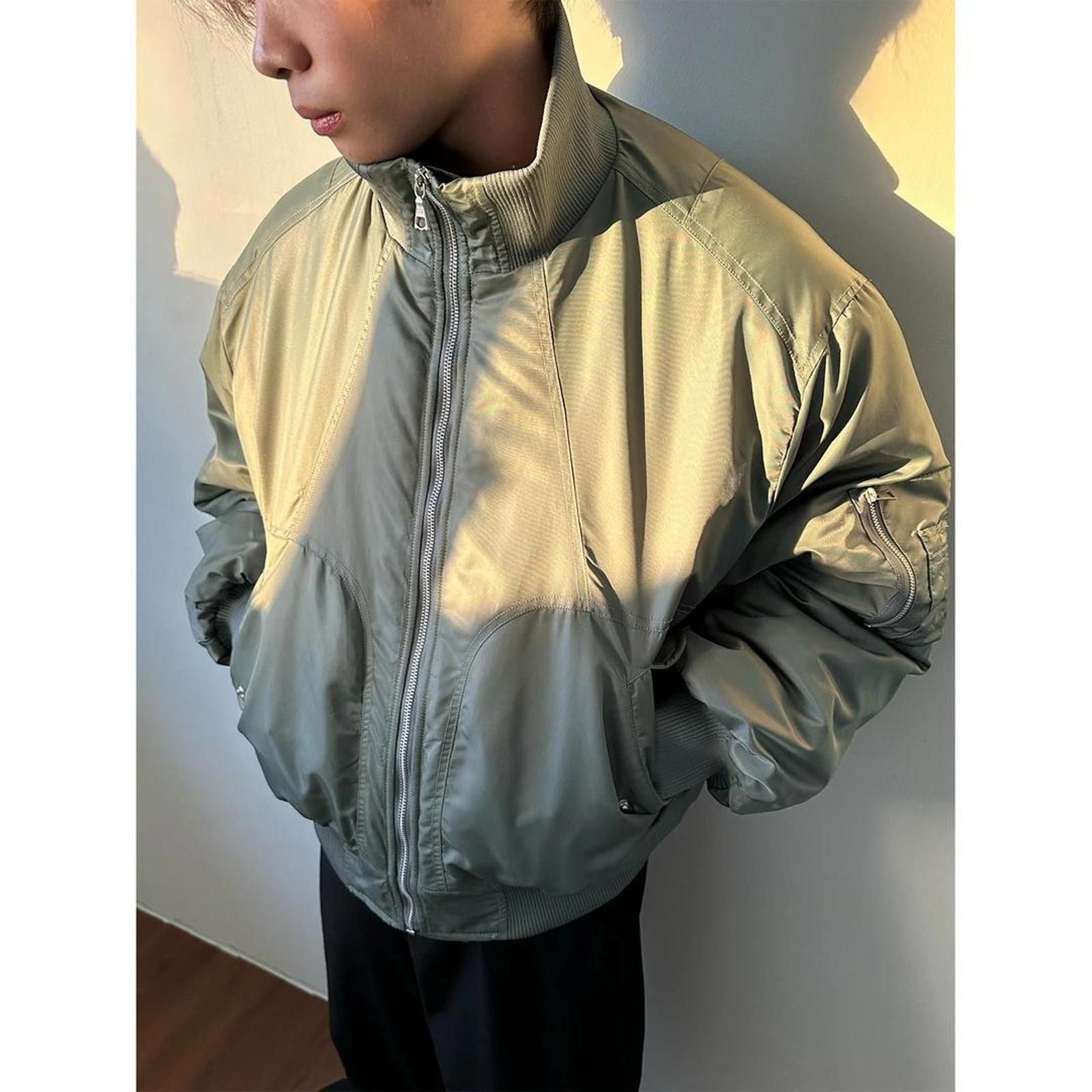 Japanese Brand Men's Bomber Jacket, Lightweight Outerwear Size US M / EU 48-50 / 2 - 3 Thumbnail