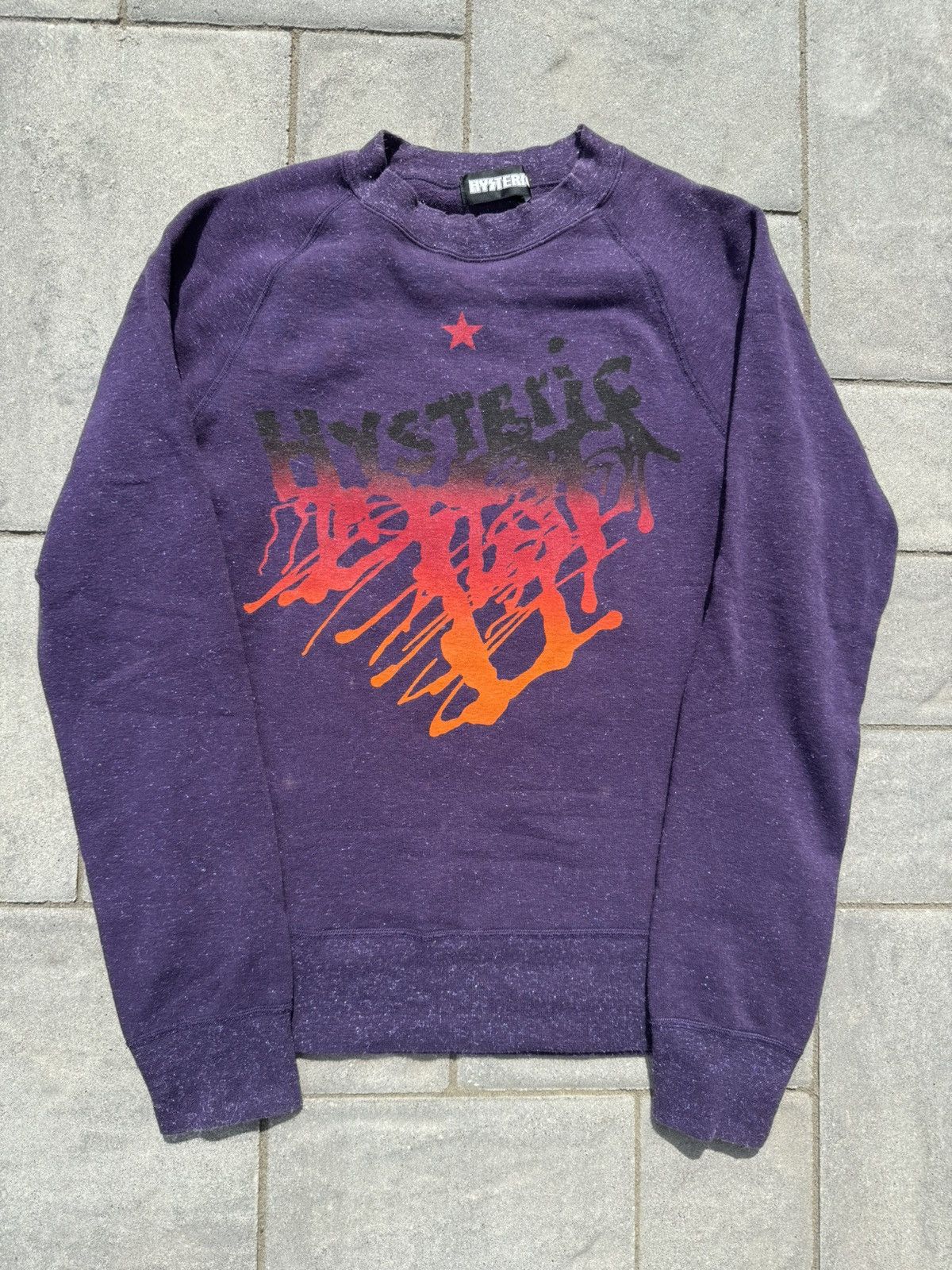 Image of Hysteric Glamour Graffiti Longsleeve in Purple, Men's (Size XS)