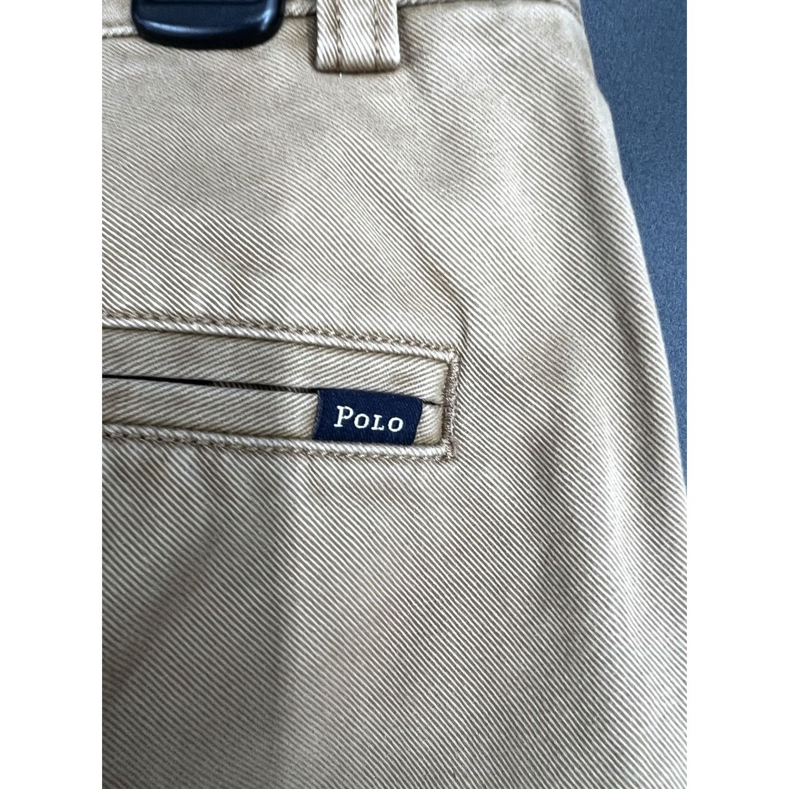 Polo Ralph Lauren Polo Ralph Lauren Chino Pants Men's Beige Cotton Twill Flat Front Straight Leg 32x30 Regular Fit Size US XS / EU 42 / 0 - 3 Thumbnail