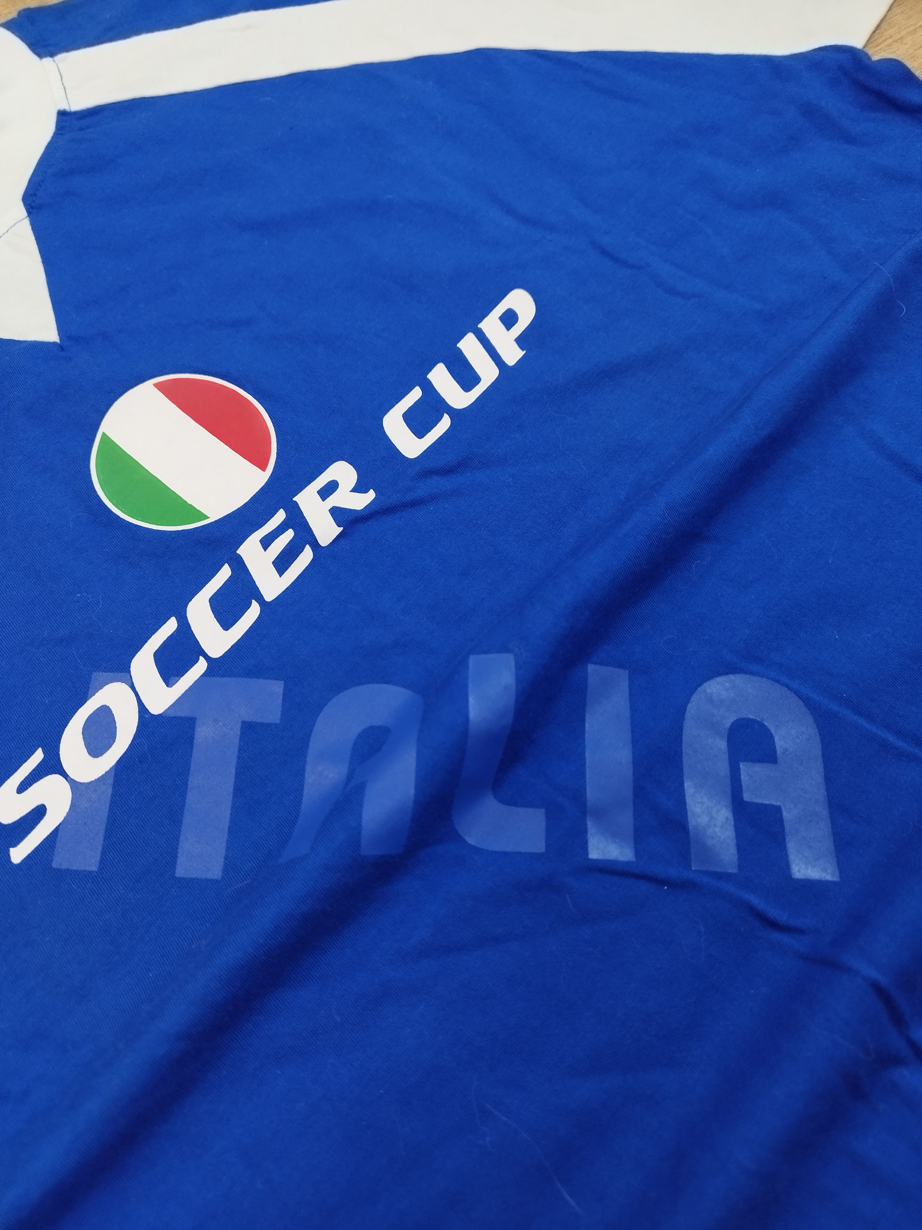 Casablanca Vintage Italia Soccer Cup Jersey T-Shirt Size M Italy Size US M / EU 48-50 / 2 - 4 Thumbnail