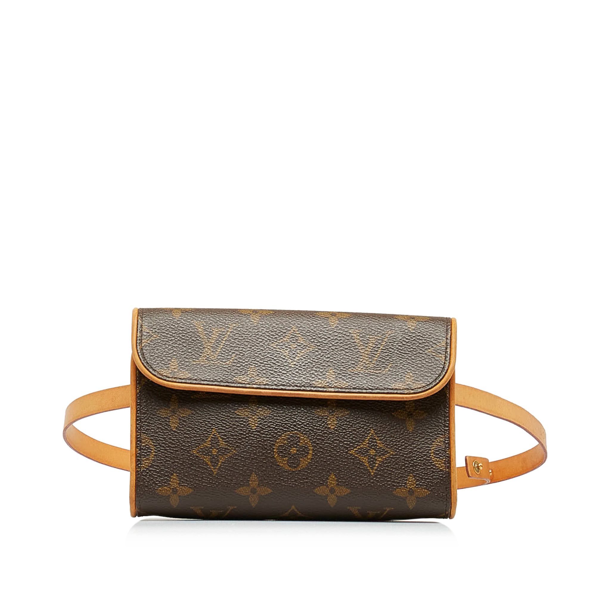 AUTHENTIC LOUIS VUITTON M51859 Monogram Pochette Florentine staff