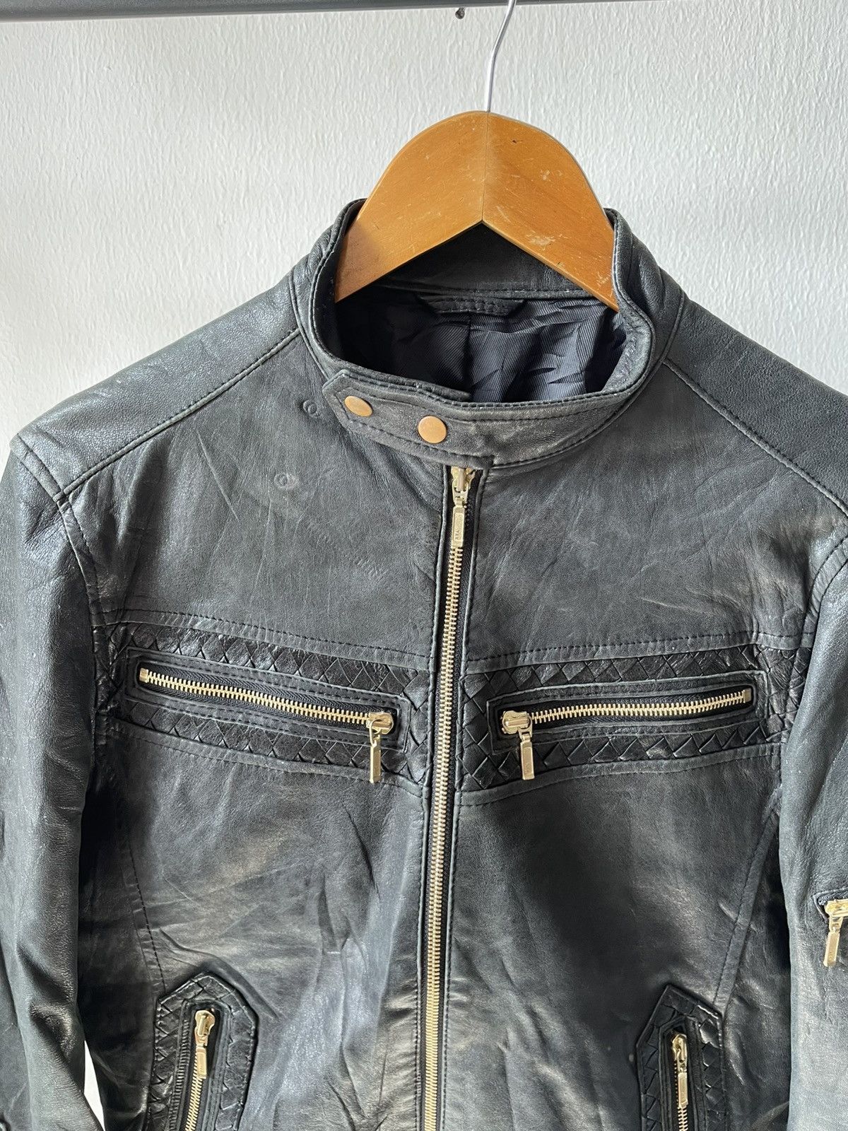 If Six Was Nine 90s Abahouse Ifsixwasnine Leather Rider Jacket 97 Size US S / EU 44-46 / 1 - 4 Thumbnail