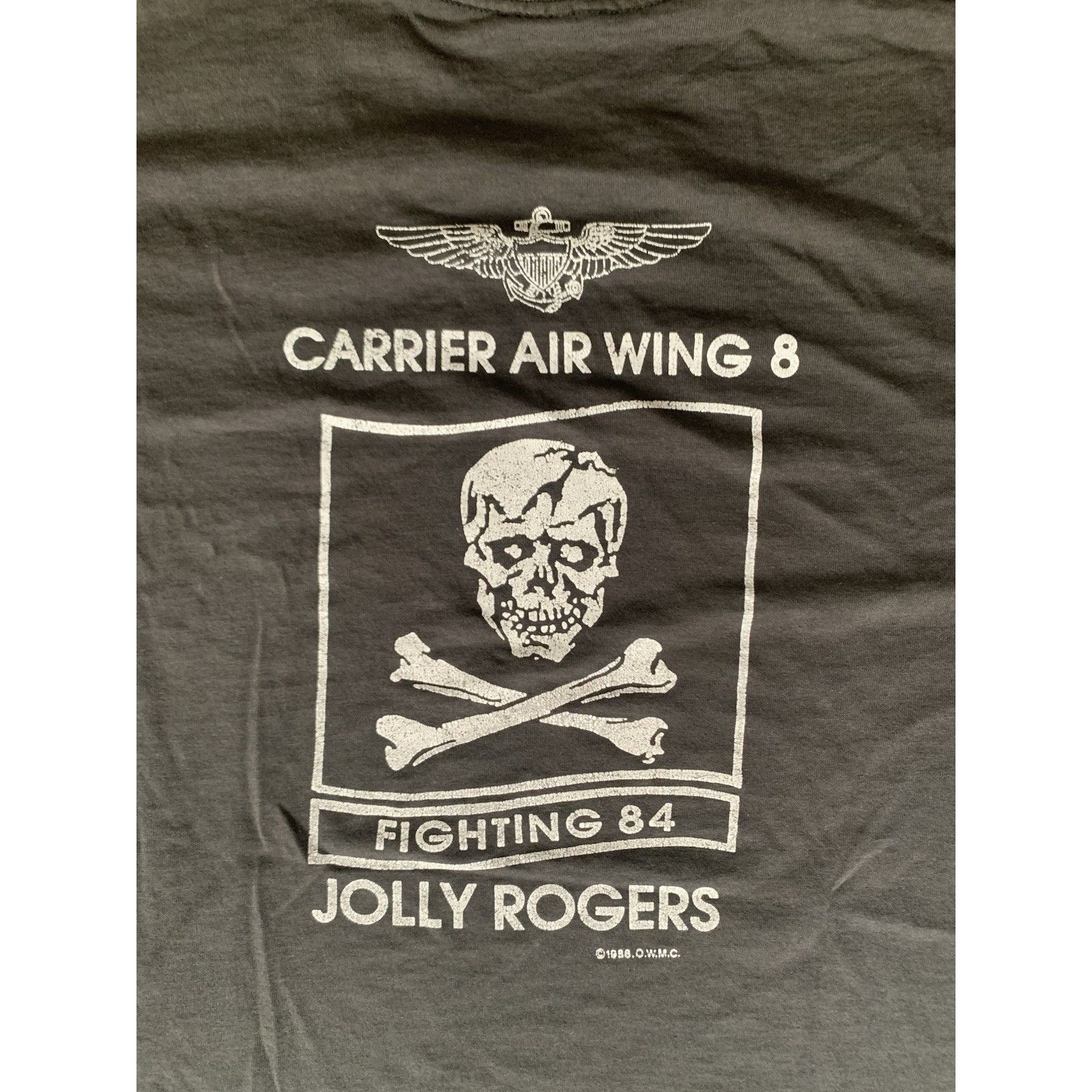 Fruit Of The Loom Vintage 1988 Carrier Wing 8 Tee Size Large Size US L / EU 52-54 / 3 - 5 Thumbnail