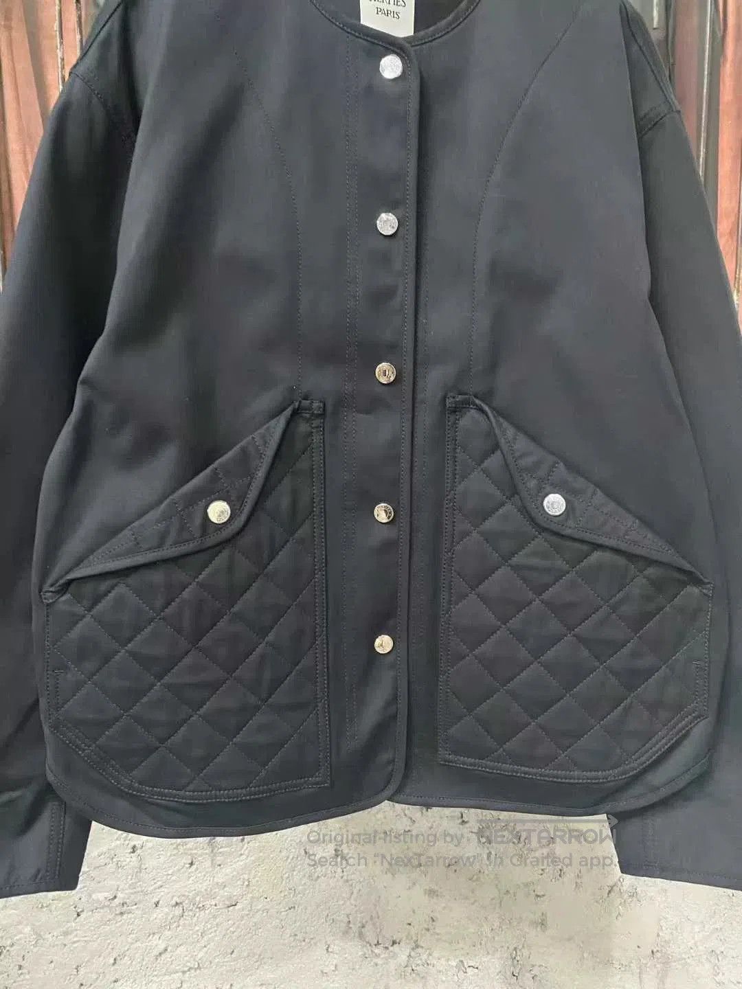 Hermes Hermes Black Diamond Quilted Cotton Jacket. Size M / US 6-8 / IT 42-44 - 4 Thumbnail