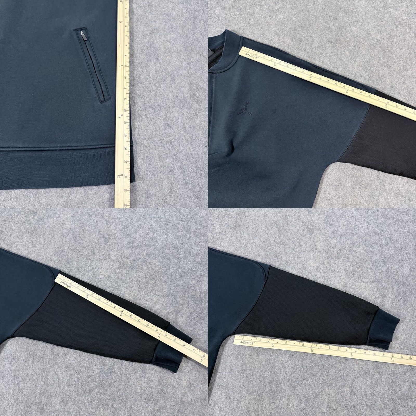 Nike Nike Air Jordan Long Sleeve Full-Zip Varsity Jacket Mens 3XL Navy Blue Size US XXL / EU 58 / 5 - 10 Thumbnail