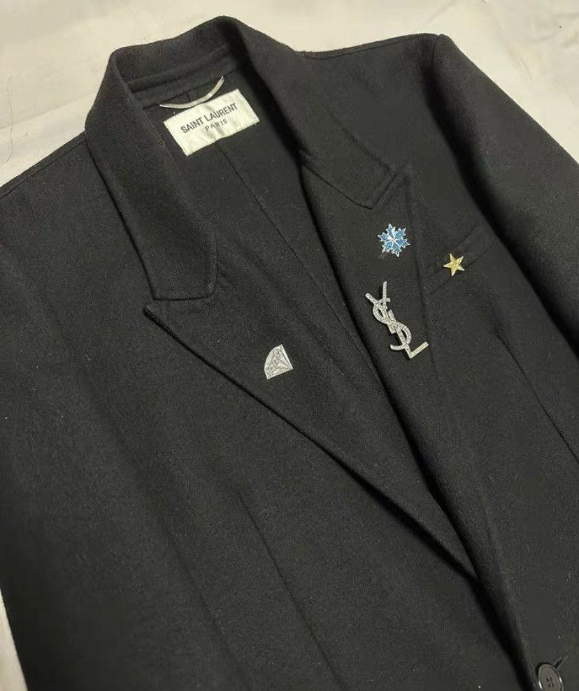 Saint Laurent Paris × Yves Saint Laurent Saint Laurent wool coat Size US M / EU 48-50 / 2 - 2 Thumbnail