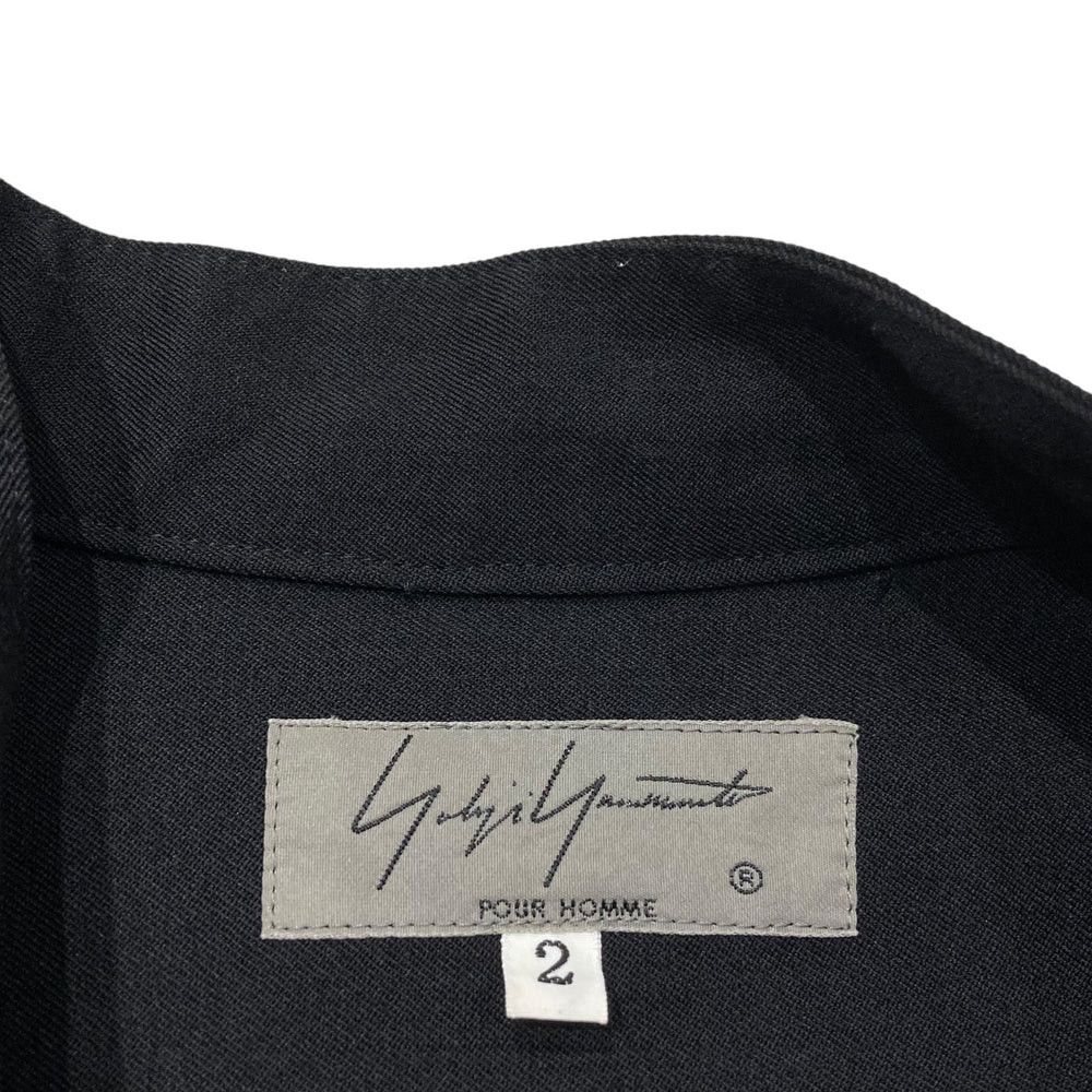 Yohji Yamamoto Yohji Yamamoto pour homme/19AW Wrinkled Gabardine Tall Shirt Size US M / EU 48-50 / 2 - 5 Thumbnail