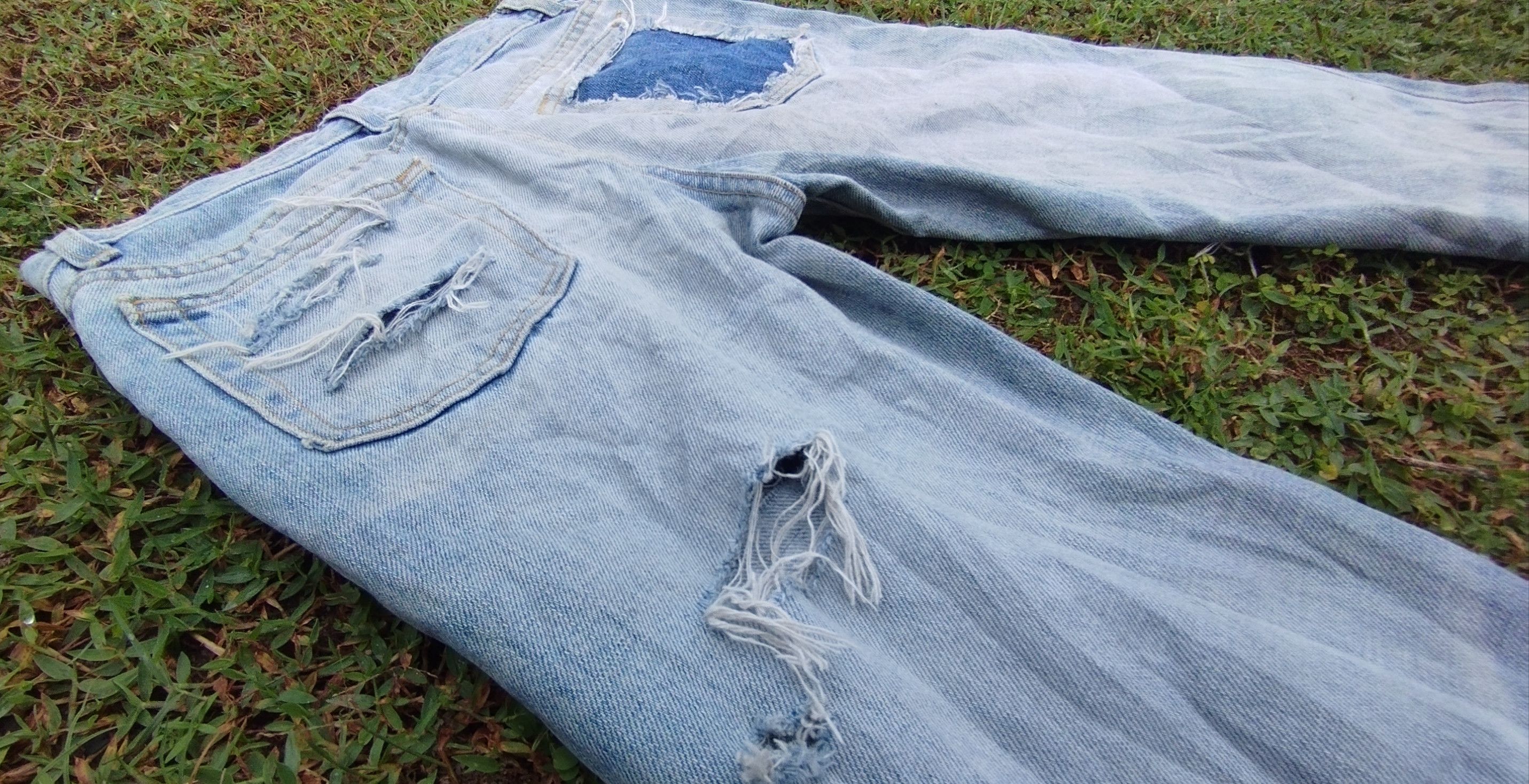 Helmut Lang Helmut Lang Vintage Clean Broken Denim Jeans Size 26" / US 2 / IT 38 - 5 Thumbnail