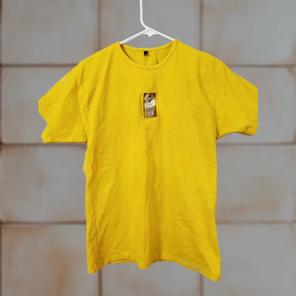 Vintage Absolut Citron Yellow T Shirt S Crew Neck Pullover Plastic Case Design Graphic Print Men Size US S / EU 44-46 / 1 - 1 Thumbnail