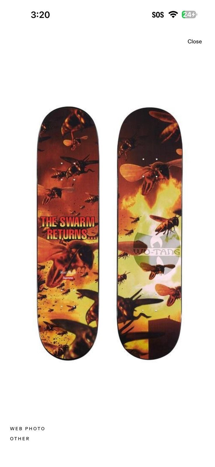 Supreme Supreme x Wu-Tang Clan Skateboard 'Multicolor' | Grailed