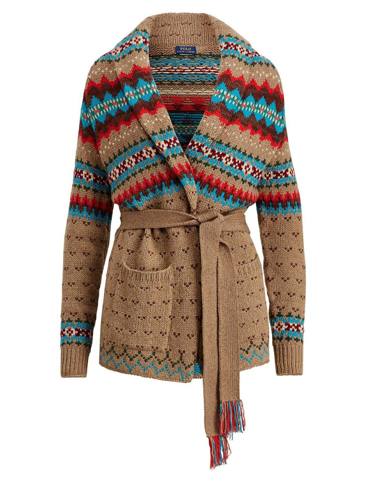 Polo Ralph Lauren Polo Ralph Lauren Cardigan Sweater Fair Isle Knit Merino L Size L / US 10 / IT 46 - 1 Thumbnail