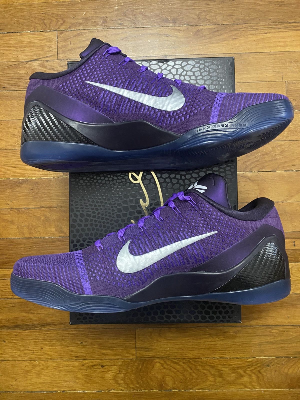 Nike Size 15 - Kobe IX Elite Low Protro Hyper Grape Purple Men’s Size US 15 / EU 48 - 3 Thumbnail