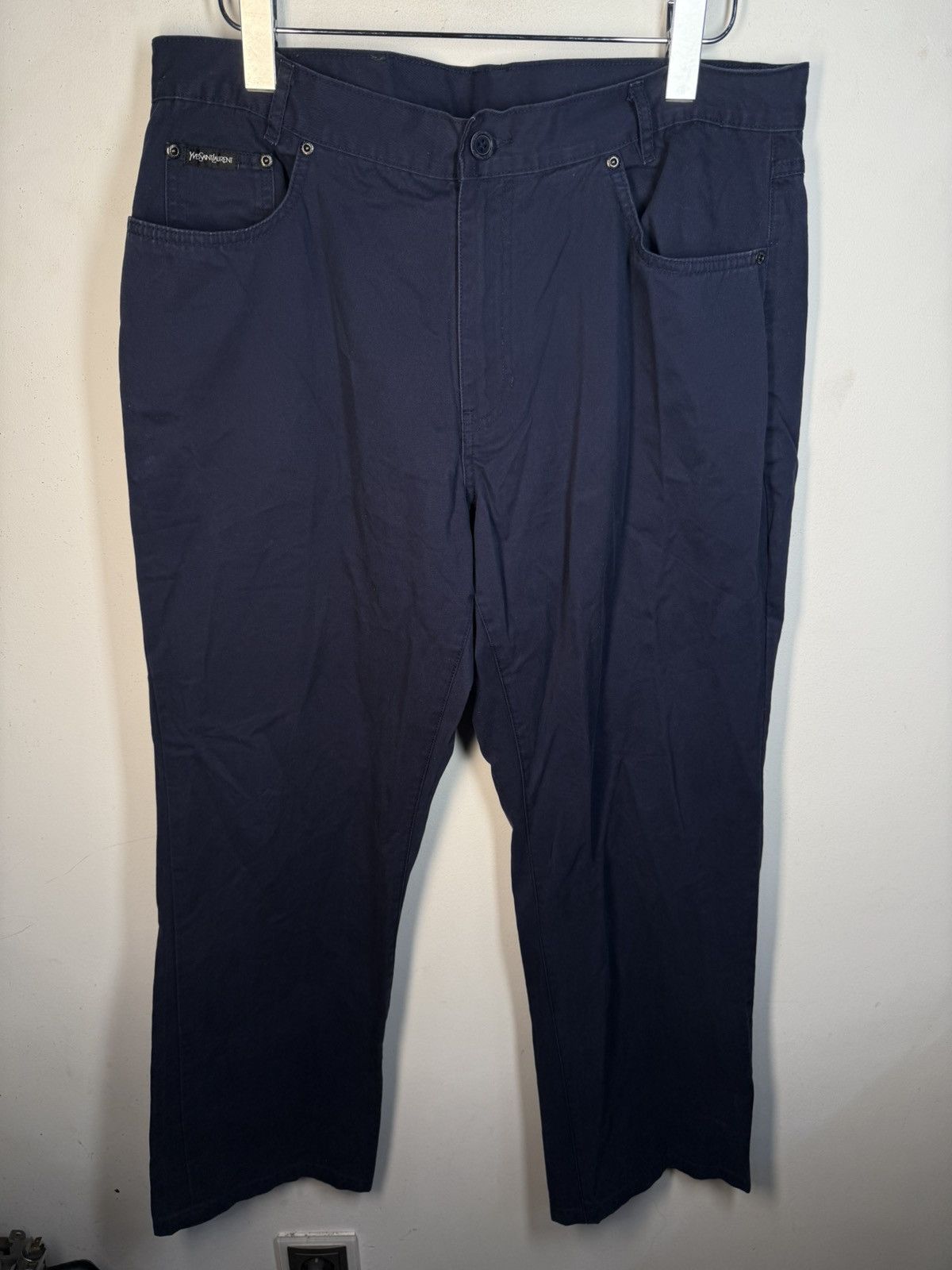 Yves Saint Laurent 36x30 YSL Jeans Denim Navy Classic Pants Vintage Size US 36 / EU 52 - 4 Thumbnail
