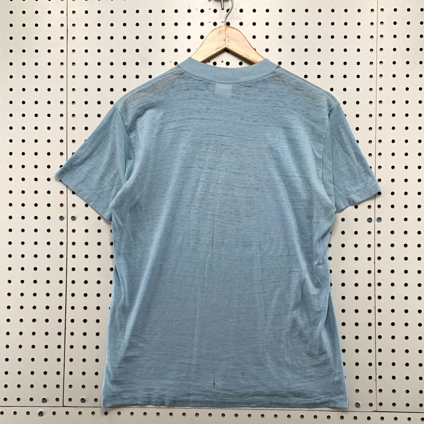 Vintage VINTAGE Alaska Shirt Mens Medium Blue Moose Graphic 70s T-Shirt Size US M / EU 48-50 / 2 - 2 Thumbnail