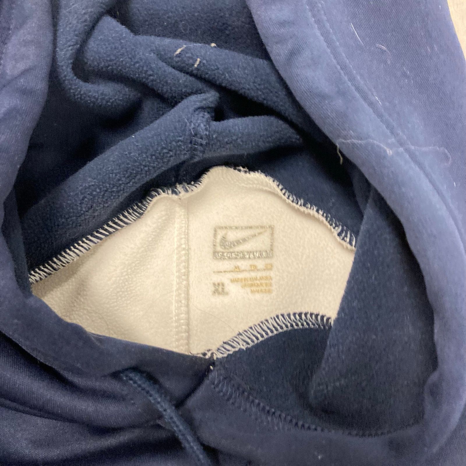 Nike × Vintage vintage y2k Nike middle swoosh hoodie Size US XL / EU 56 / 4 - 4 Thumbnail