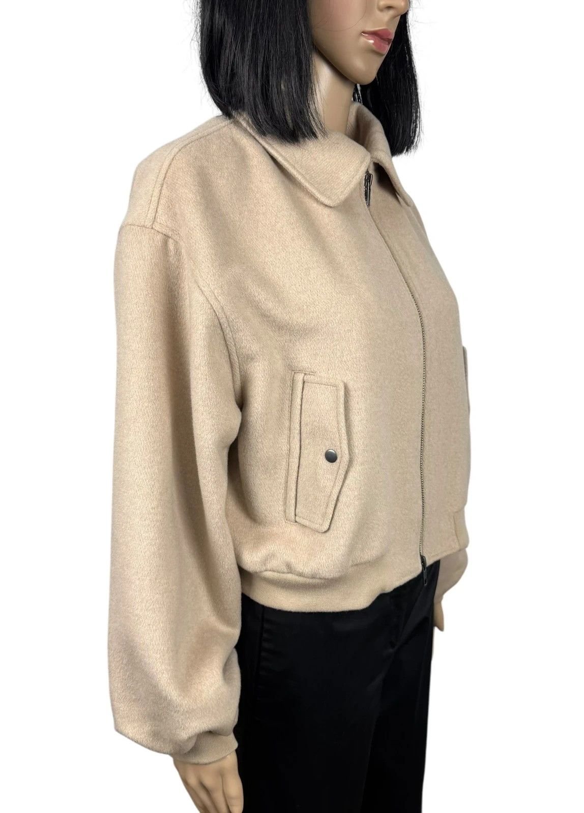 Other Aligne Konnie Wool Bomber Jacket Collared size UK14 Size L / US 10 / IT 46 - 3 Thumbnail