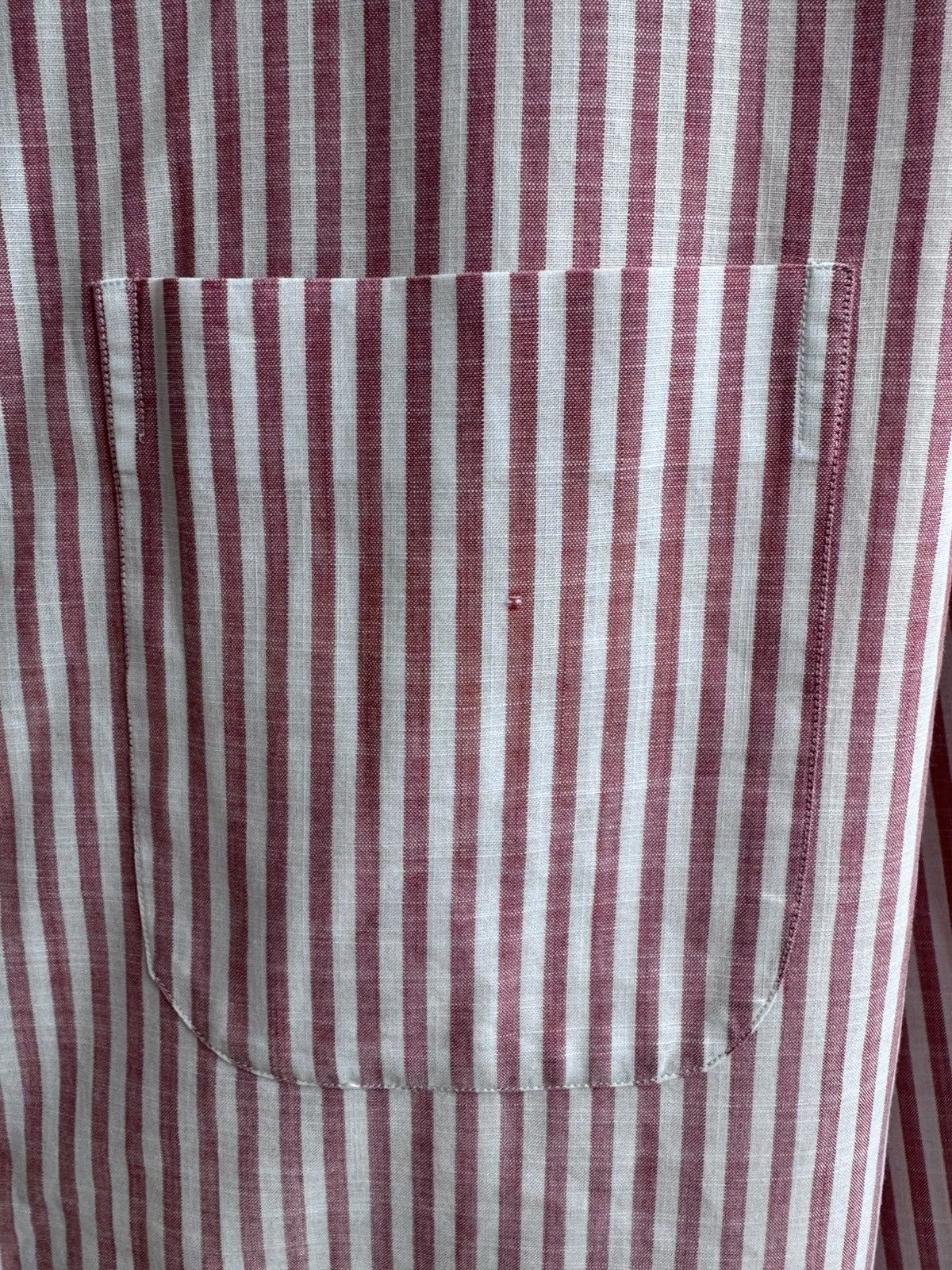 Loro Piana Loro Piana Striped Cotton Button Up Shirt Long Sleeve Pink Size US XXL / EU 58 / 5 - 7 Thumbnail