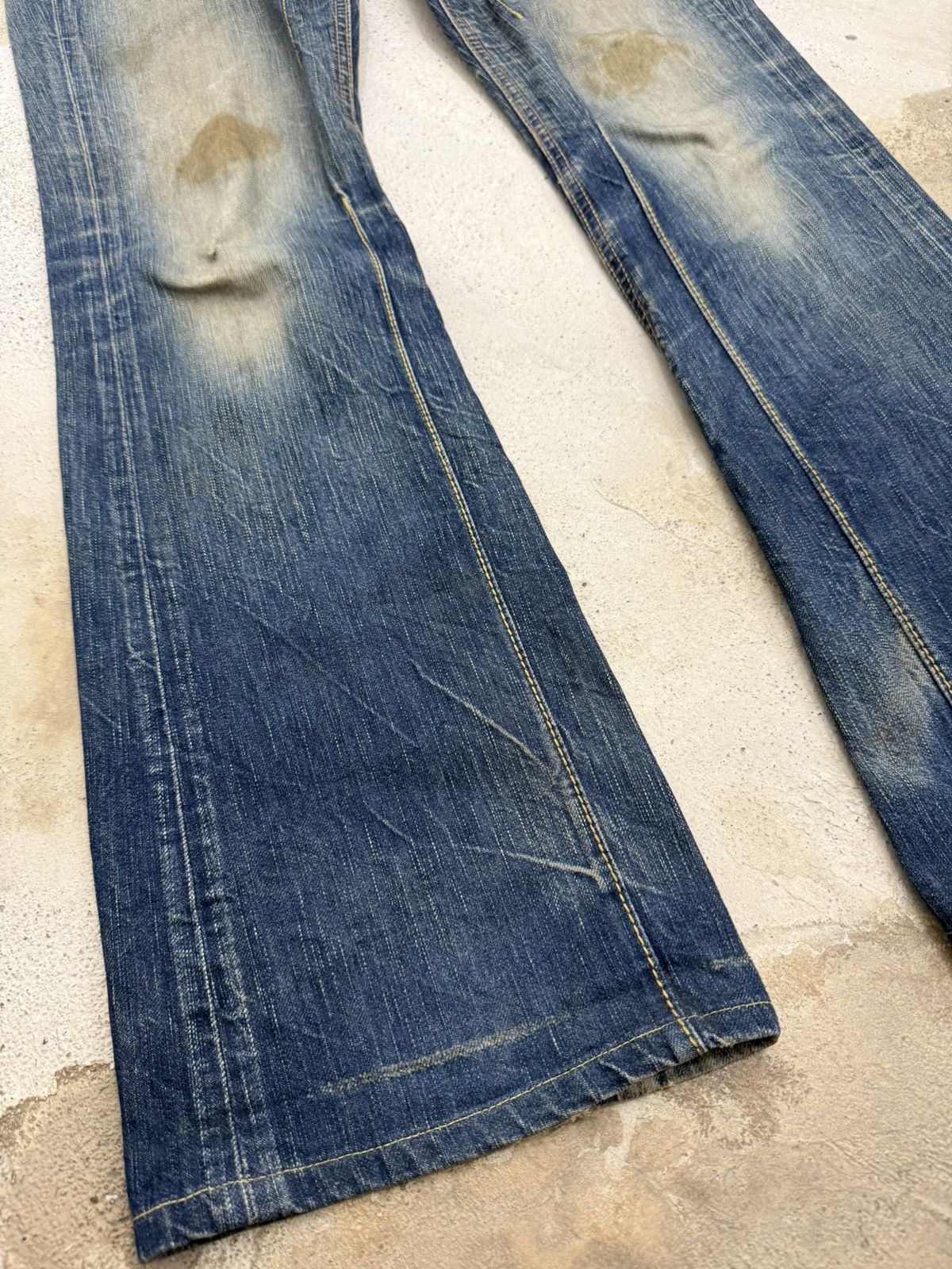 Edwin Vintage Edwin Blue Trip 503 Mudwash Dirty Distress Denim Size US 30 / EU 46 - 6 Thumbnail