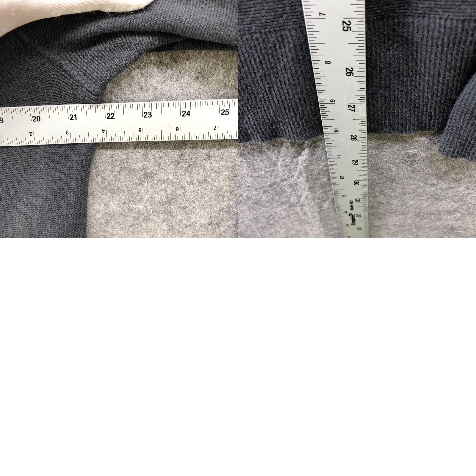 Banana Republic Banana Republic UV Resistant Sweater Hoodie Womens L Gray Rib Stitch Textured Knit Pullover Size L / US 10 / IT 46 - 8 Thumbnail