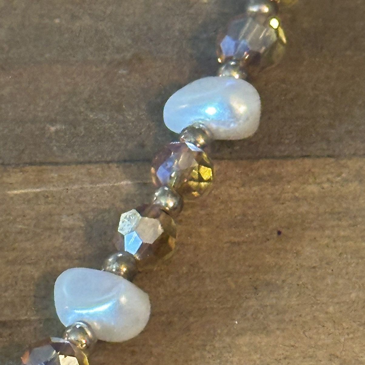 Other Handmade amber crystal bead and freshwater pearl necklace Size ONE SIZE - 3 Thumbnail