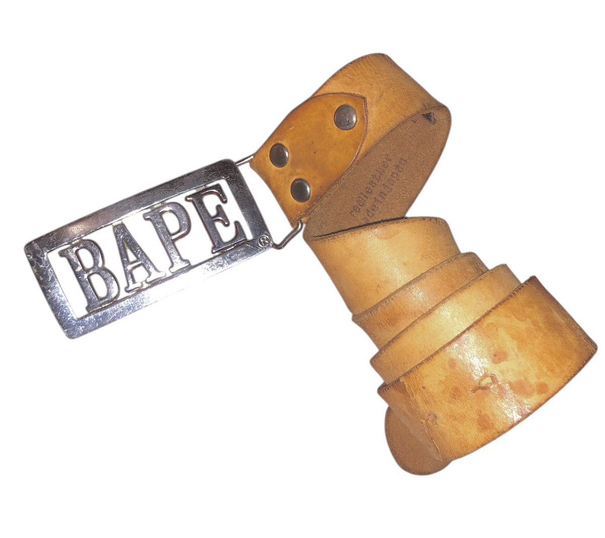 Bape VINTAGE LEATHER BAPE BY A BATHING APE (UNISEX) Size 30 - 18 Thumbnail
