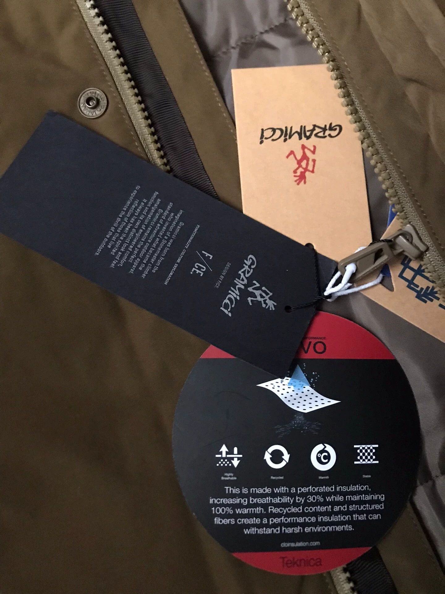 Gramicci Gramicci x F/CE Khaki Waterproof Hooded Relaxed Puffer L Size US L / EU 52-54 / 3 - 5 Thumbnail