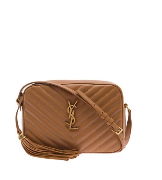 image of Gucci Saint Laurent Lou Camera Bag In Quilted Leather in Brown, Women's