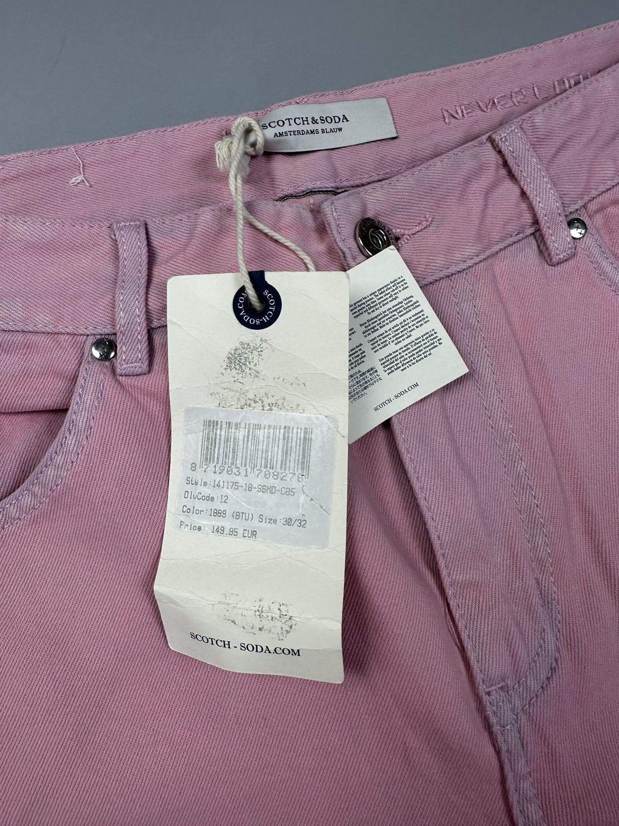 Scotch & Soda Unisex pink denim pants scotch&soda Size US 30 / EU 46 - 4 Thumbnail