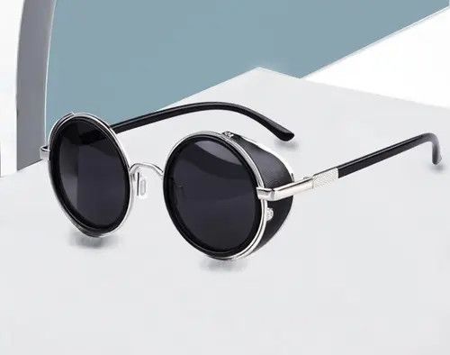 Electric Visual Vintage Steampunk Retro Men Round Sunglasses Size ONE SIZE - 1 Thumbnail