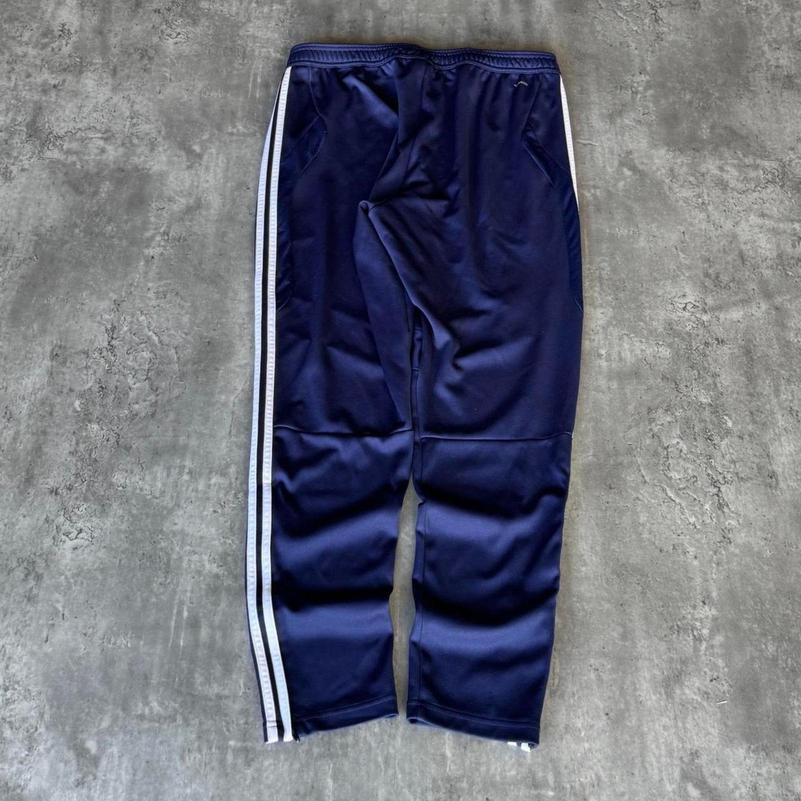 Adidas × Vintage Vintage Y2K Adidas Blue & White Three Stripes Sweatpants Size US 36 / EU 52 - 2 Thumbnail