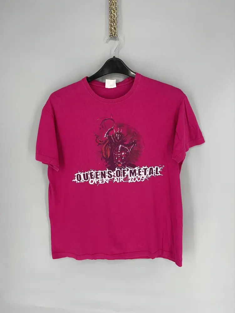 Band Tees × Vintage Vintage Y2K Queens Of Matal Open Air 2009 Band Rock Tee Size US L / EU 52-54 / 3 - 1 Thumbnail