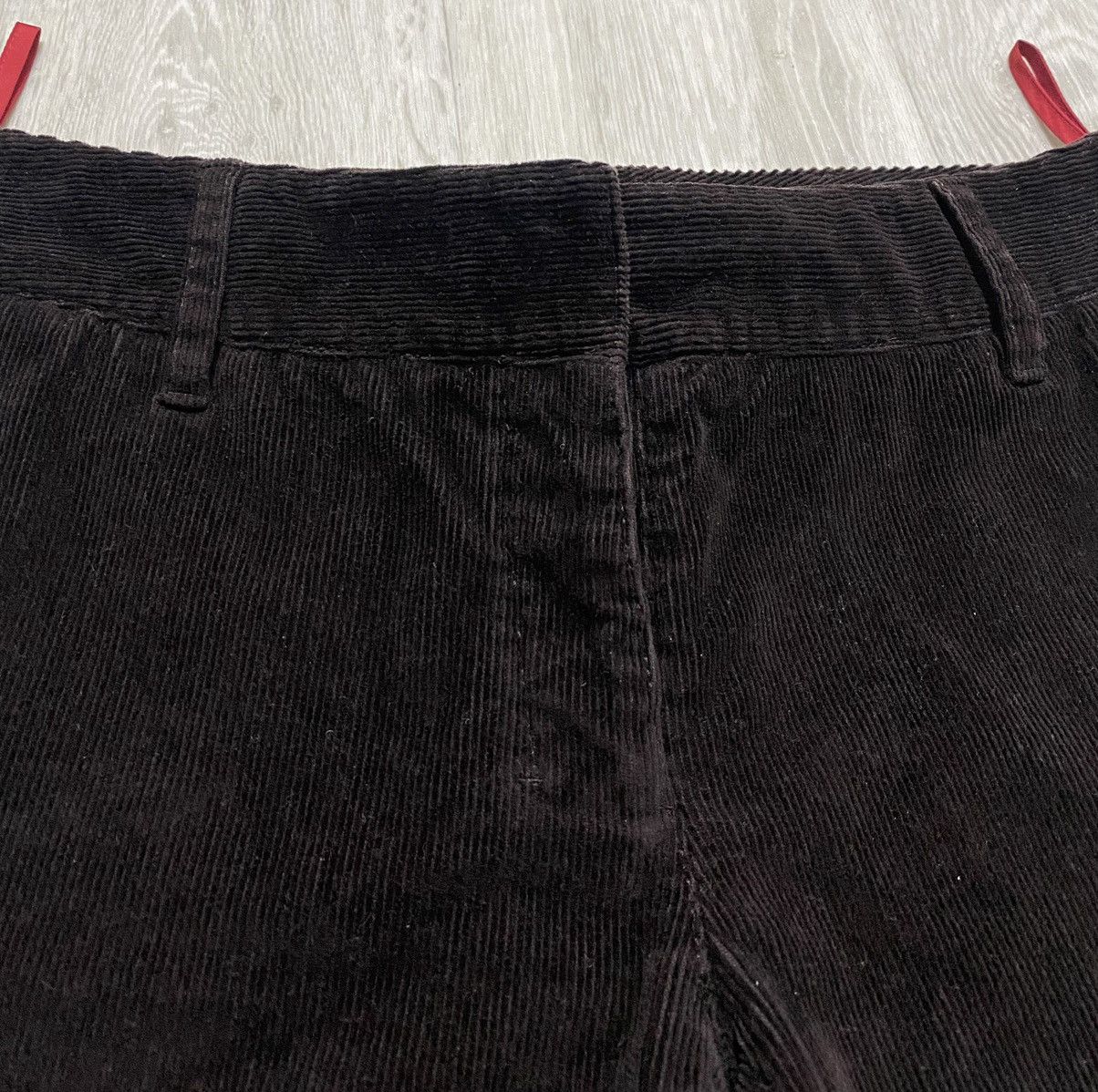 Prada Vintage Prada Linea Rossa Brown Corduroy Velvet Loose Pants Size 30" / US 8 / IT 44 - 10 Thumbnail