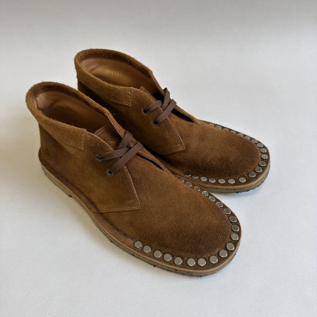 Prada A/W 17 ‘Studded’ Suede Chukka Boots Size US 8 / EU 41 - 16 Thumbnail
